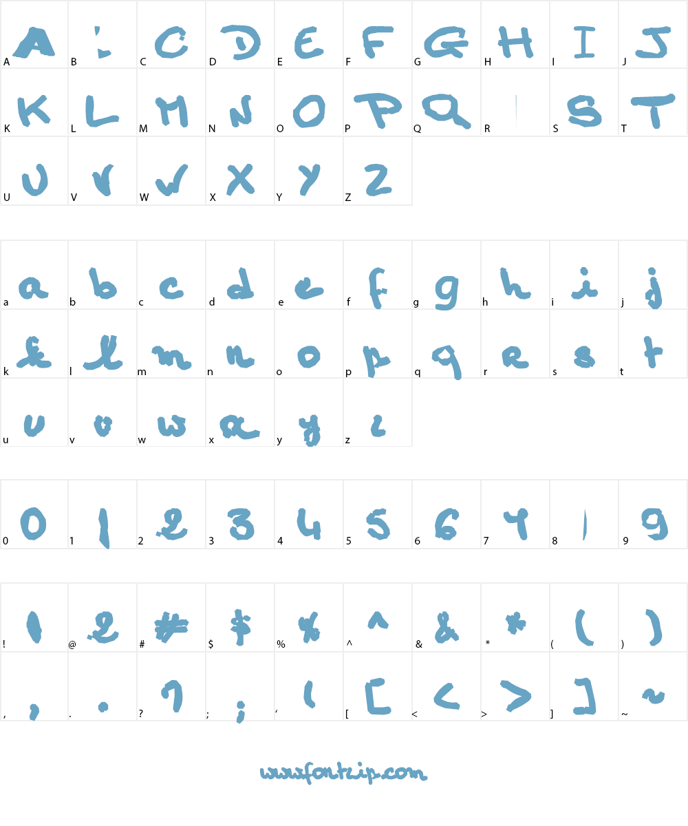 AEZ January-1 Font Character